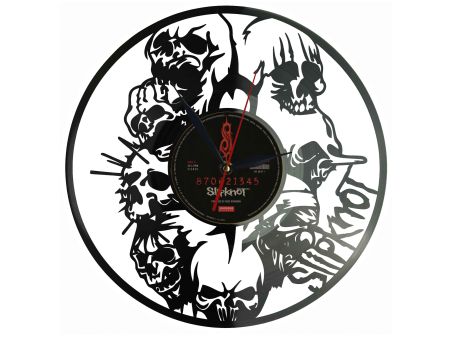 Slipknot Winyl Zegar Ścienny Płyta Winylowa Unikalna Dekoracja Dla Fanów Muzyki Prezent Upominek Gift EVEVO Z0100