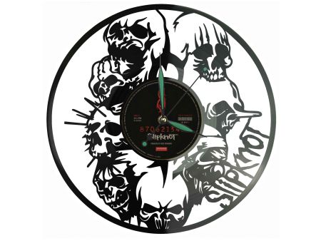 Slipknot Winyl Zegar Ścienny Płyta Winylowa Unikalna Dekoracja Dla Fanów Muzyki Prezent Upominek Gift EVEVO Z0100