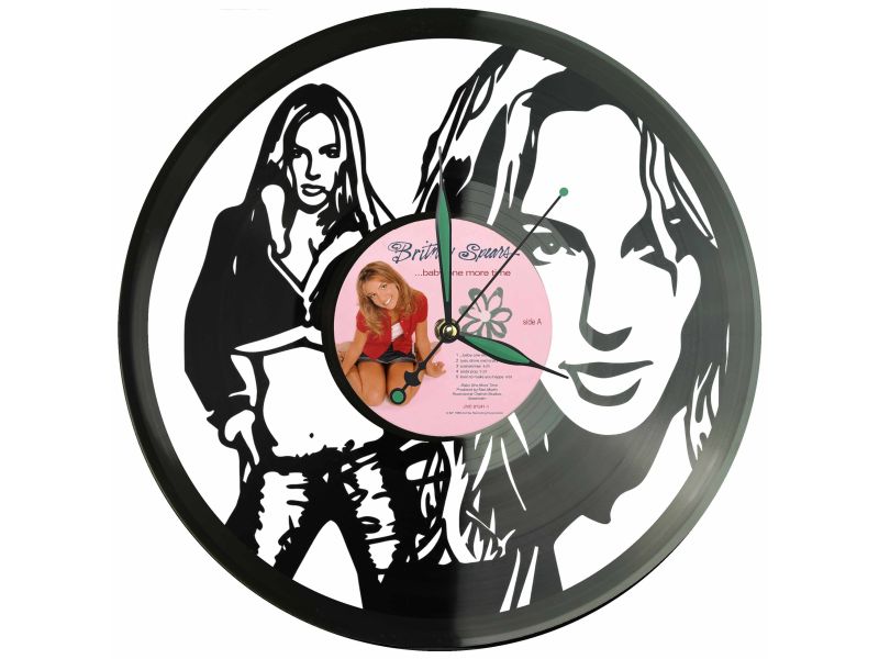Britney Spears Winyl Zegar Ścienny Płyta Winylowa Unikalna Dekoracja Dla Fanów Muzyki Prezent Upominek Gift EVEVO Z0103