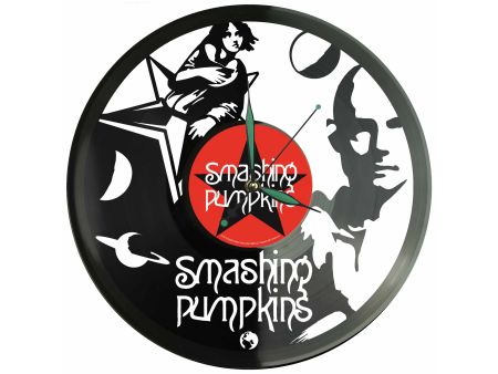 Smashing Pumpkins Winyl Zegar Ścienny Płyta Winylowa Unikalna Dekoracja Dla Fanów Muzyki Prezent Upominek Gift EVEVO Z0104