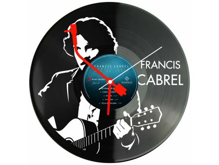 Francis Cabrel Winyl Zegar Ścienny Płyta Winylowa Unikalna Dekoracja Dla Fanów Muzyki Prezent Upominek Gift EVEVO Z0105