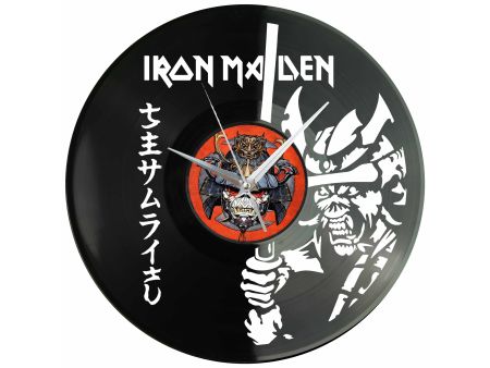 Iron Maiden Winyl Zegar Ścienny Płyta Winylowa Unikalna Dekoracja Dla Fanów Muzyki Prezent Upominek Gift EVEVO Z0107