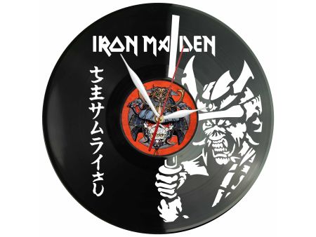 Iron Maiden Winyl Zegar Ścienny Płyta Winylowa Unikalna Dekoracja Dla Fanów Muzyki Prezent Upominek Gift EVEVO Z0107