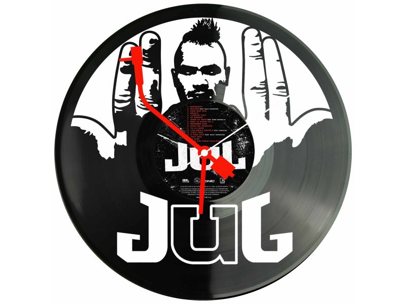 JUL Winyl Zegar Ścienny Płyta Winylowa Unikalna Dekoracja Dla Fanów Muzyki Prezent Upominek Gift EVEVO Z0108