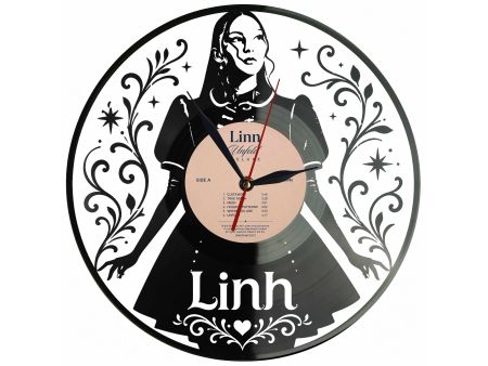 Linh Winyl Zegar Ścienny Płyta Winylowa Unikalna Dekoracja Dla Fanów Muzyki Prezent Upominek Gift EVEVO Z0112