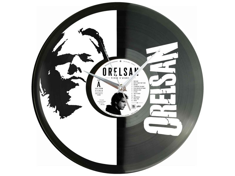 OrelSan Winyl Zegar Ścienny Płyta Winylowa Unikalna Dekoracja Dla Fanów Muzyki Prezent Upominek Gift EVEVO Z0116