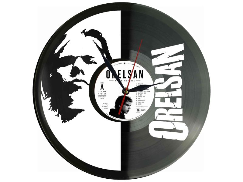 OrelSan Winyl Zegar Ścienny Płyta Winylowa Unikalna Dekoracja Dla Fanów Muzyki Prezent Upominek Gift EVEVO Z0116