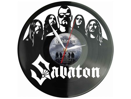 Sabaton Winyl Zegar Ścienny Płyta Winylowa Unikalna Dekoracja Dla Fanów Muzyki Prezent Upominek Gift EVEVO Z0119