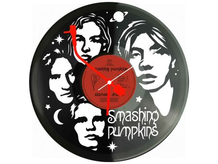 Smashing Pumpkins Winyl Zegar Ścienny Płyta Winylowa Unikalna Dekoracja Dla Fanów Muzyki Prezent Upominek Gift EVEVO Z0121