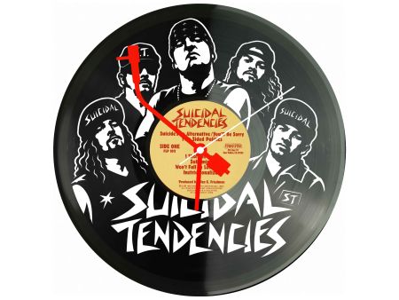 Suicidal Tendencies Winyl Zegar Ścienny Płyta Winylowa Unikalna Dekoracja Dla Fanów Muzyki Prezent Upominek Gift EVEVO Z0124