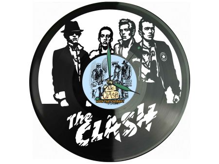 The Clash Winyl Zegar Ścienny Płyta Winylowa Unikalna Dekoracja Dla Fanów Muzyki Prezent Upominek Gift EVEVO Z0129