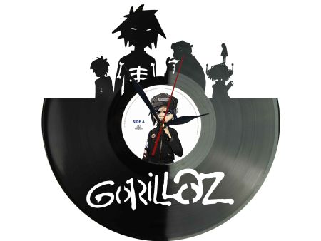 Gorillaz Winyl Zegar Ścienny Płyta Winylowa Unikalna Dekoracja Dla Fanów Muzyki Prezent Upominek Gift EVEVO Z0130