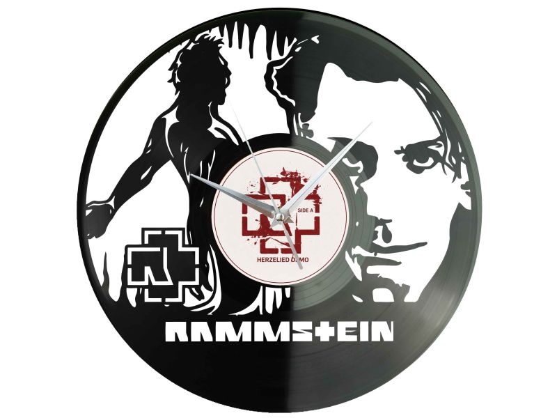 Rammstein Winyl Zegar Ścienny Płyta Winylowa Unikalna Dekoracja Dla Fanów Muzyki Prezent Upominek Gift EVEVO Z0131