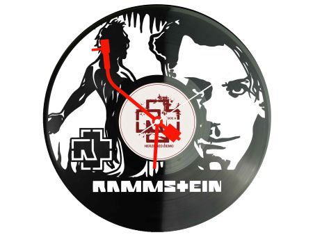 Rammstein Winyl Zegar Ścienny Płyta Winylowa Unikalna Dekoracja Dla Fanów Muzyki Prezent Upominek Gift EVEVO Z0131
