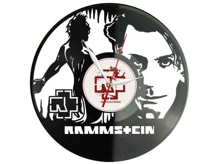 Rammstein Winyl Zegar Ścienny Płyta Winylowa Unikalna Dekoracja Dla Fanów Muzyki Prezent Upominek Gift EVEVO Z0131