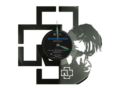 Rammstein Winyl Zegar Ścienny Płyta Winylowa Unikalna Dekoracja Dla Fanów Muzyki Prezent Upominek Gift EVEVO Z0136
