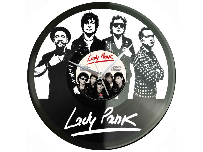 Lady Pank Winyl Zegar Ścienny Płyta Winylowa Unikalna Dekoracja Dla Fanów Muzyki Prezent Upominek Gift EVEVO Z0139