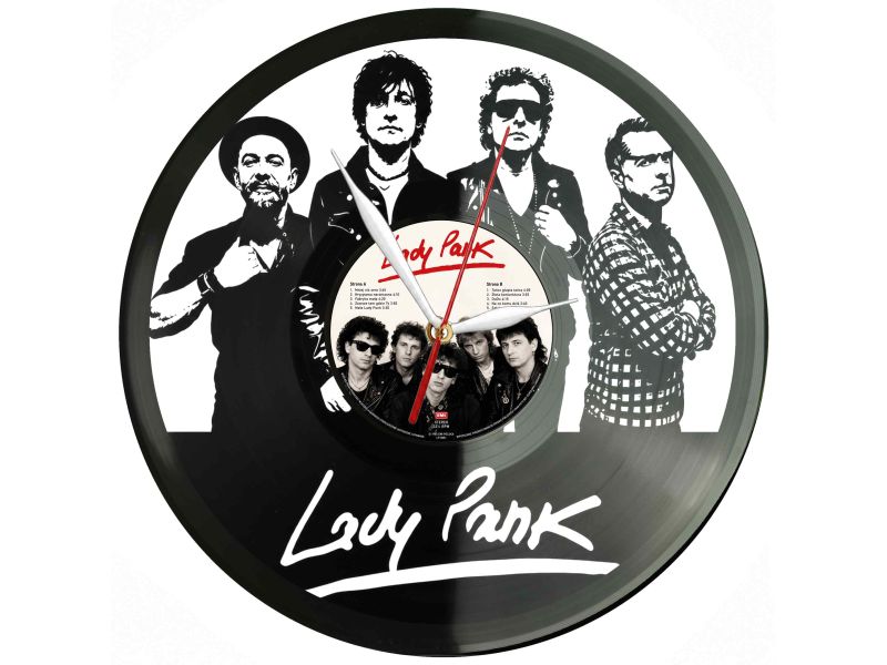 Lady Pank Winyl Zegar Ścienny Płyta Winylowa Unikalna Dekoracja Dla Fanów Muzyki Prezent Upominek Gift EVEVO Z0139