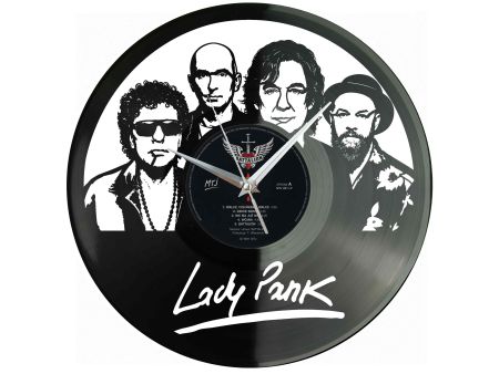 Lady Pank Winyl Zegar Ścienny Płyta Winylowa Unikalna Dekoracja Dla Fanów Muzyki Prezent Upominek Gift EVEVO Z0142