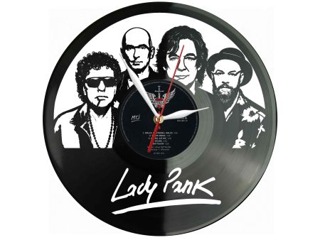Lady Pank Winyl Zegar Ścienny Płyta Winylowa Unikalna Dekoracja Dla Fanów Muzyki Prezent Upominek Gift EVEVO Z0142