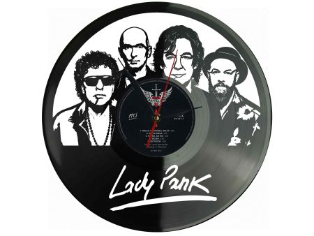 Lady Pank Winyl Zegar Ścienny Płyta Winylowa Unikalna Dekoracja Dla Fanów Muzyki Prezent Upominek Gift EVEVO Z0142