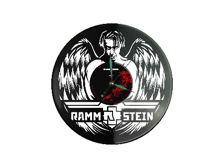 Rammstein Winyl Zegar Ścienny Płyta Winylowa Unikalna Dekoracja Dla Fanów Muzyki Prezent Upominek Gift EVEVO Z0143
