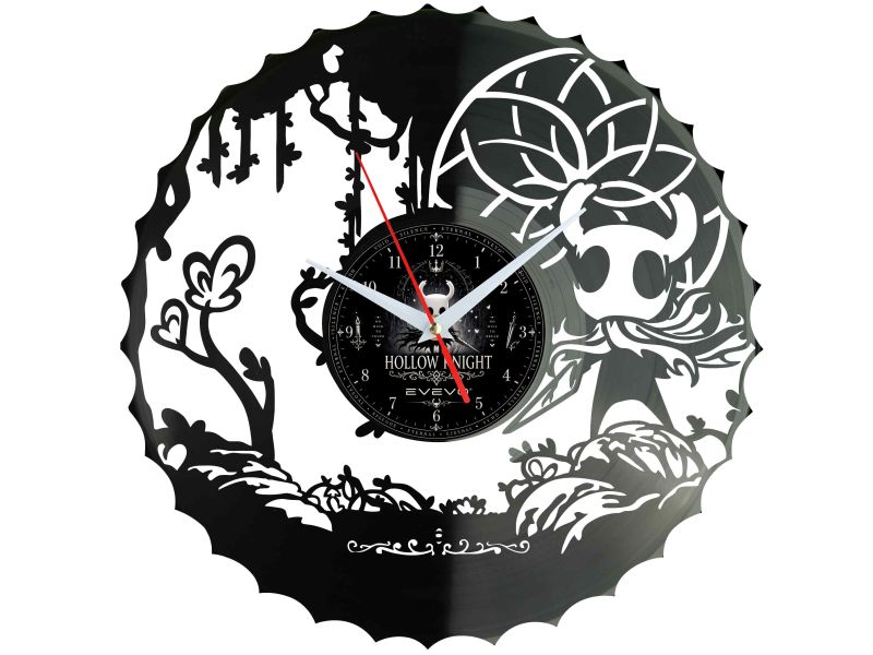 Hollow Knight Winyl Zegar Ścienny Płyta Winylowa Unikalna Dekoracja Dla Fanów Muzyki Prezent Upominek Gift EVEVO F0001