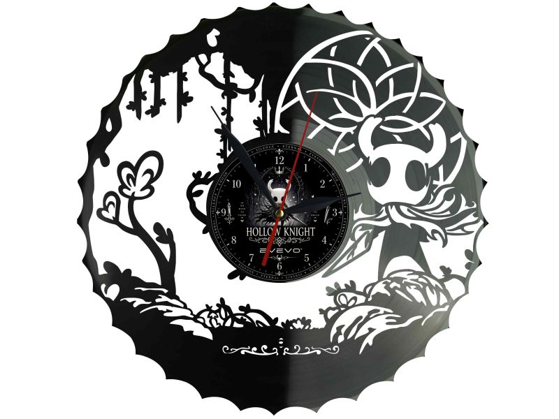 Hollow Knight Winyl Zegar Ścienny Płyta Winylowa Unikalna Dekoracja Dla Fanów Muzyki Prezent Upominek Gift EVEVO F0001
