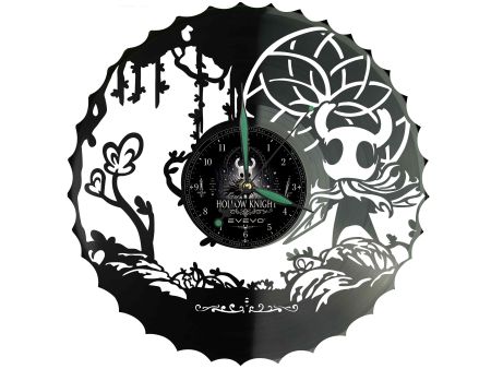 Hollow Knight Winyl Zegar Ścienny Płyta Winylowa Unikalna Dekoracja Dla Fanów Muzyki Prezent Upominek Gift EVEVO F0001