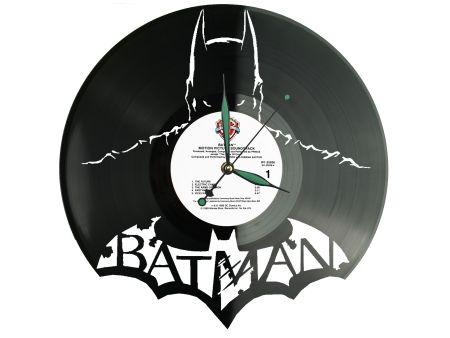 Batman Winyl Zegar Ścienny Płyta Winylowa Unikalna Dekoracja Dla Fanów Muzyki Prezent Upominek Gift EVEVO F0002