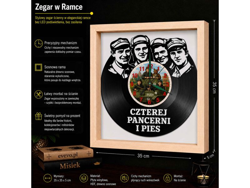 copy of LOS ANGELES ZEGAR ŚCIENNY WINYL PŁYTA WINYLOWA EVEVO EVEVO.PL