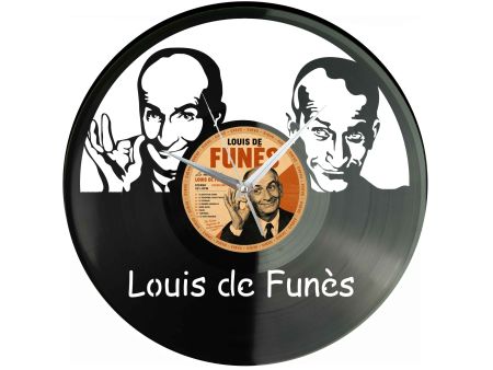 Louis de Funès Winyl Zegar Ścienny Płyta Winylowa Unikalna Dekoracja Dla Fanów Muzyki Prezent Upominek Gift EVEVO F0005