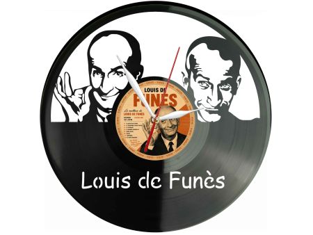 Louis de Funès Winyl Zegar Ścienny Płyta Winylowa Unikalna Dekoracja Dla Fanów Muzyki Prezent Upominek Gift EVEVO F0005