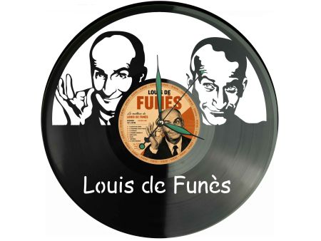 Louis de Funès Winyl Zegar Ścienny Płyta Winylowa Unikalna Dekoracja Dla Fanów Muzyki Prezent Upominek Gift EVEVO F0005