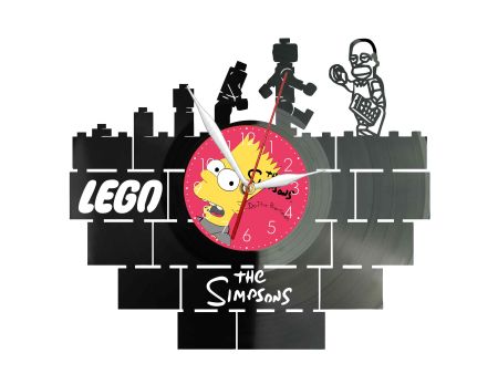 The Simpsons Winyl Zegar Ścienny Płyta Winylowa Unikalna Dekoracja Dla Fanów Muzyki Prezent Upominek Gift EVEVO F0012