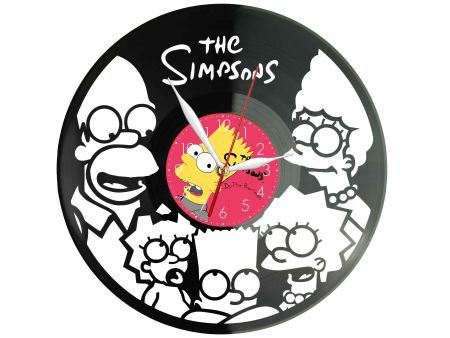 The Simpsons Winyl Zegar Ścienny Płyta Winylowa Unikalna Dekoracja Dla Fanów Muzyki Prezent Upominek Gift EVEVO F0014