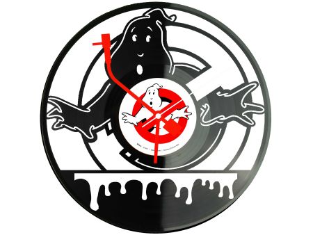 Ghostbusters Winyl Zegar Ścienny Płyta Winylowa Unikalna Dekoracja Dla Fanów Muzyki Prezent Upominek Gift EVEVO F0018