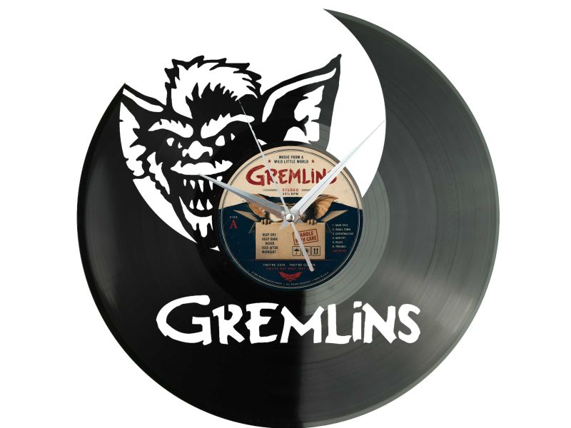 Gremlins Winyl Zegar Ścienny Płyta Winylowa Unikalna Dekoracja Dla Fanów Muzyki Prezent Upominek Gift EVEVO F0020