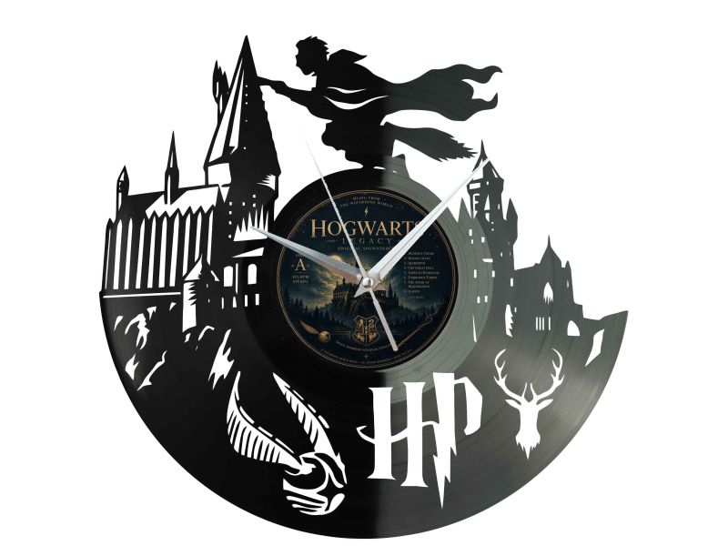 Harry Potter Winyl Zegar Ścienny Płyta Winylowa Unikalna Dekoracja Dla Fanów Muzyki Prezent Upominek Gift EVEVO F0021