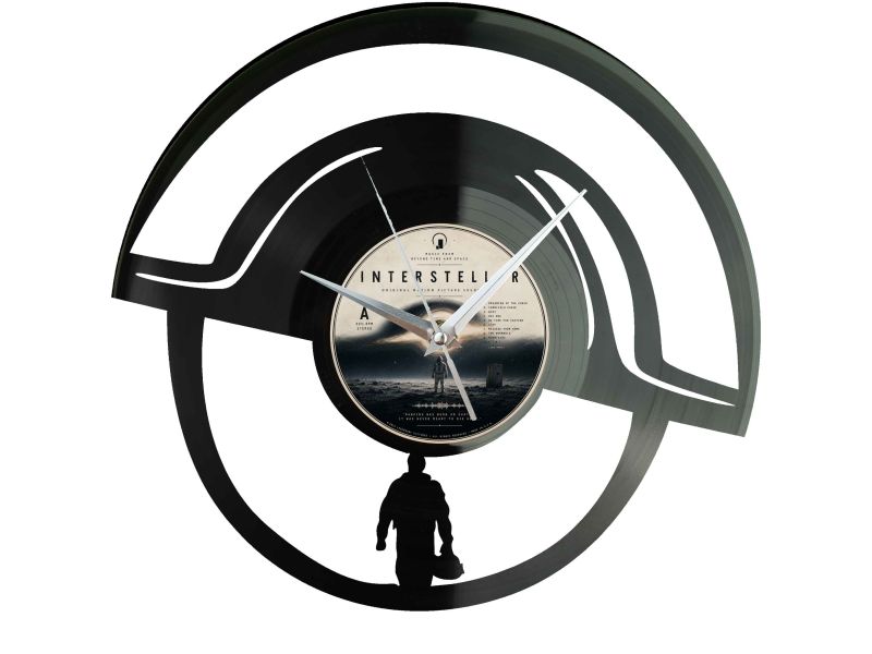 Interstellar Winyl Zegar Ścienny Płyta Winylowa Unikalna Dekoracja Dla Fanów Muzyki Prezent Upominek Gift EVEVO F0022