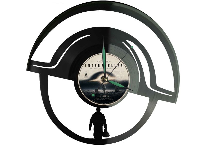 Interstellar Winyl Zegar Ścienny Płyta Winylowa Unikalna Dekoracja Dla Fanów Muzyki Prezent Upominek Gift EVEVO F0022