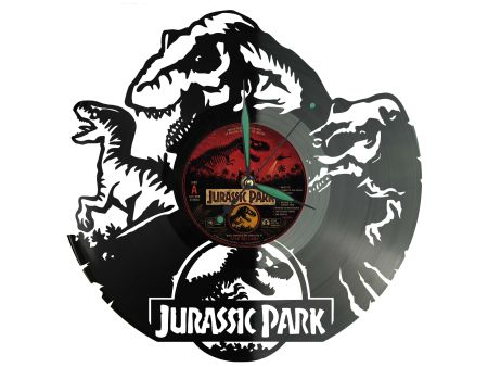 Jurassic Park Winyl Zegar Ścienny Płyta Winylowa Unikalna Dekoracja Dla Fanów Muzyki Prezent Upominek Gift EVEVO F0024