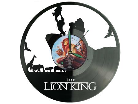 Król Lew Winyl Zegar Ścienny Płyta Winylowa Unikalna Dekoracja Dla Fanów Muzyki Prezent Upominek Gift EVEVO F0025