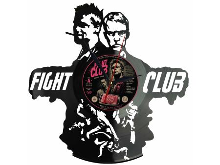 Fight Club Podziemny krąg Winyl Zegar Ścienny Płyta Winylowa Unikalna Dekoracja Dla Fanów Prezent Upominek Gift EVEVO F0031