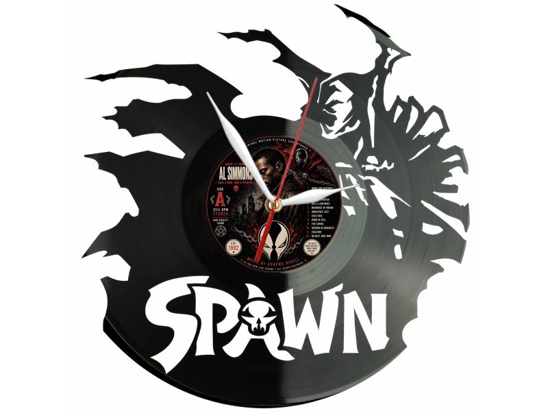 Spawn Winyl Zegar Ścienny Płyta Winylowa Unikalna Dekoracja Dla Fanów Muzyki Prezent Upominek Gift EVEVO F0032