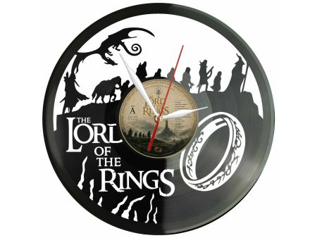 The Lord of The Rings Winyl Zegar Ścienny Płyta Winylowa Unikalna Dekoracja Dla Fanów Muzyki Prezent Upominek Gift EVEVO F0032