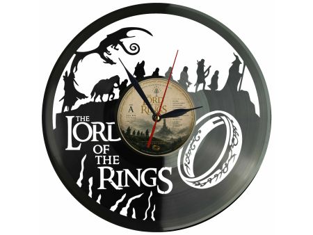 The Lord of The Rings Winyl Zegar Ścienny Płyta Winylowa Unikalna Dekoracja Dla Fanów Muzyki Prezent Upominek Gift EVEVO F0032