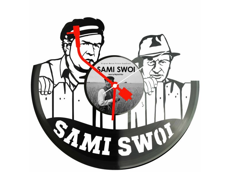 Sami Swoi Winyl Zegar Ścienny Płyta Winylowa Unikalna Dekoracja Dla Fanów Filmu Prezent Upominek Gift EVEVO F0037