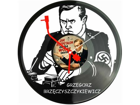 Jak Rozpętałem 2 Wojnę Światową Winyl Zegar Ścienny Płyta Winylowa Unikalna Dekoracja Prezent Upominek Gift EVEVO F0038