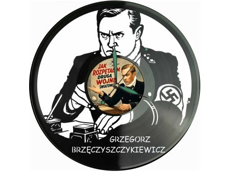 Jak Rozpętałem 2 Wojnę Światową Winyl Zegar Ścienny Płyta Winylowa Unikalna Dekoracja Prezent Upominek Gift EVEVO F0038